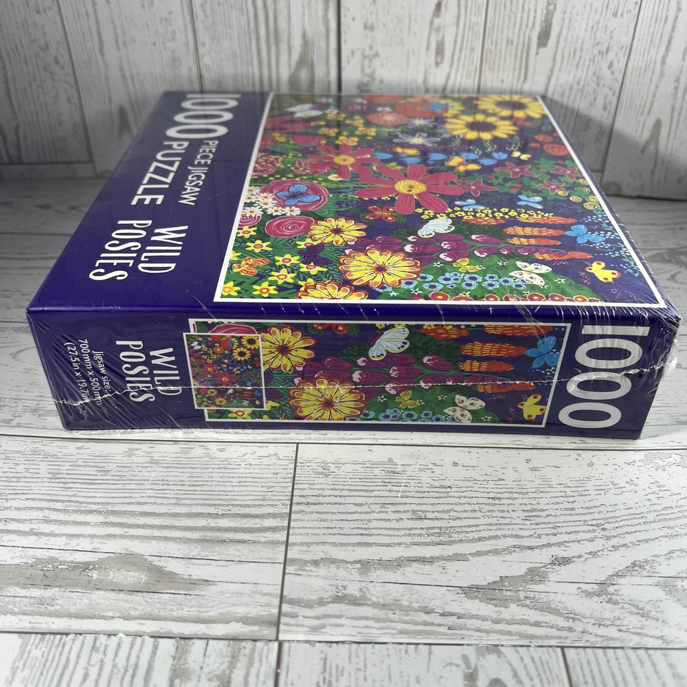 Jigsaw Puzzle 1000 Piece Wild Posies Summertime Floral Botanical from Page - Picture 7 of 8